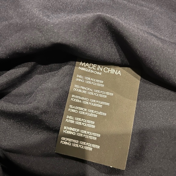 Club Monaco Pintuck Rib Dress Navy Blue Fall Winter Size 0 XS - Picture 5 of 6